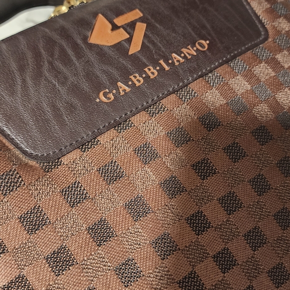 Brown Checkered Men's Travel Bag - Picture 3 of 6